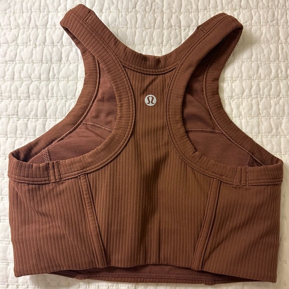 Lululemon Ribbed Nulu High-Neck Yoga Bra - Size 4 - Picture 4 of 6
